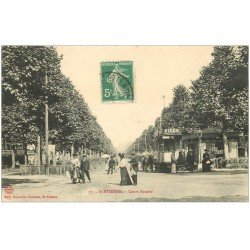 42 SAINT-ETIENNE. Tramway sur Rails Cours Fauriel 1911
