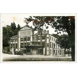 carte postale ancienne 42 SAINT-GALMIER. Etablissement et Kiosque. Source Badoit.