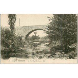 carte postale ancienne 42 SAINT-GALMIER. Pont des Romains