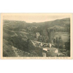 carte postale ancienne 42 SAINT-GERMAIN-LAVAL. Pont