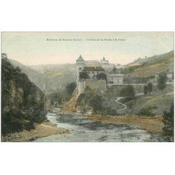 carte postale ancienne 42 SAINT-PRIEST. Château de la Roche 1907