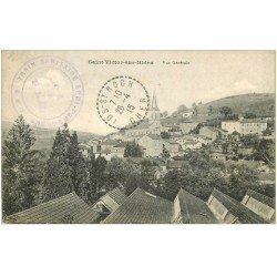 carte postale ancienne 42 SAINT-VICTOR-SUR-RHINS 1915 Tampon Train Sanitaire