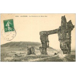 carte postale ancienne 43 ALLEGRE. Potence et Mont Bar 1911