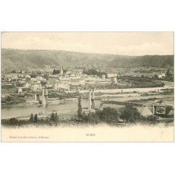 carte postale ancienne 43 AUREC. Le Pont 1904