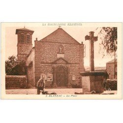 carte postale ancienne 43 BLANZAC. La Place