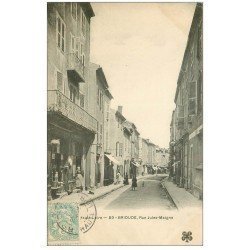 carte postale ancienne 43 BRIOUDE. Quincaillerie Rue Jules-Maigne vers 1905
