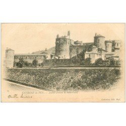 carte postale ancienne 43 CHATEAU DE SAINT-VIDAL 1902