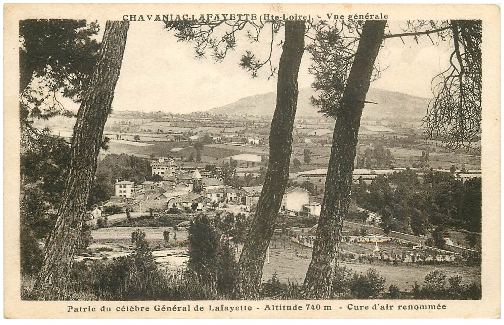 carte postale ancienne 43 CHAVANIAC-LAFAYETTE