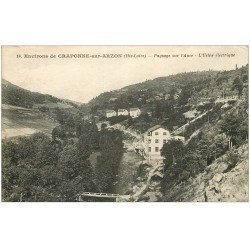 carte postale ancienne 43 CRAPONNE-SUR-ARZON. L'Usine électrique 1930