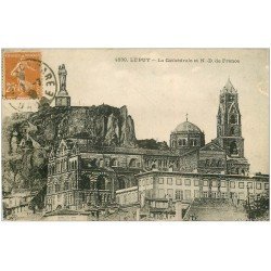 carte postale ancienne 43 LE PUY. Cathédrale 1930