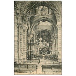 carte postale ancienne 43 LE PUY. La Nef Basilique