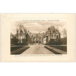 carte postale ancienne 02 CHATEAU DE MARCHAIS. La Façade