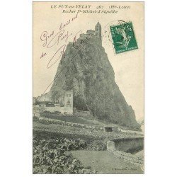 carte postale ancienne 43 LE PUY. Rocher Saint-Michel-d'Aiguilhe