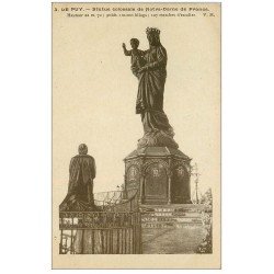 carte postale ancienne 43 LE PUY. Statue colossale 1919
