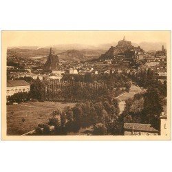 carte postale ancienne 43 LE PUY. Vue du Rocher d'Espaly