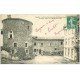 carte postale ancienne 43 LOUDES. Tour Place Hôtel de Ville 1908