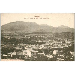 carte postale ancienne 09 SAINT-GIRONS. Vue générale n° 52