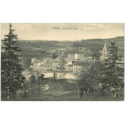 carte postale ancienne 43 TENCE. Quartier du Pont 1913
