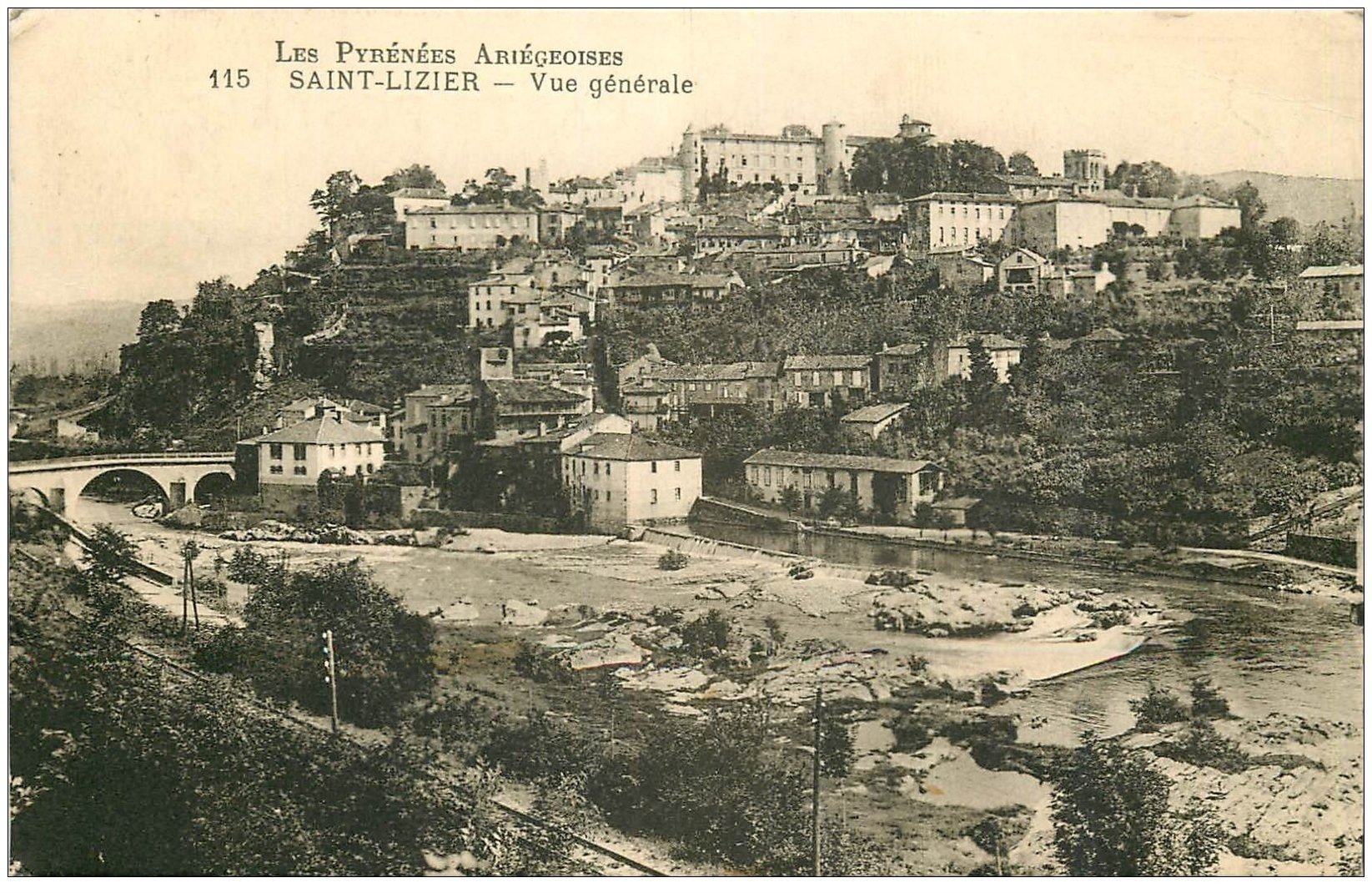 09 SAINT-LIZIER. Vue générale du Village 1936