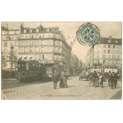 PARIS 10. Café La Bonne Bière Hôtel Beauséjour Faubourg du Temple 1904. Brasserie La Capitale à gauche