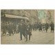 PARIS 10. Lépine se rend à la Bourse du Travail Place du Château-d'Eau 1906. Bar au Tambour de Magenta