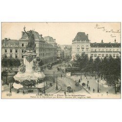 PARIS 10. Place de la République 1912 et le Faubourg du Temple