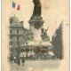 PARIS 10. Place de la République avec Drapeau colorisé 1903