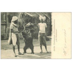 75 PARIS 16. Les Malabares dresseurs d'Ours. Jardin Zoologique d'Acclimatation vers 1900