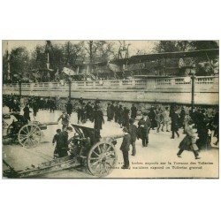 carte postale ancienne PARIS 01. Avions et Canons aux Tuileries