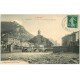 carte postale ancienne 09 TARASCON. Pont et Nouvelle Horloge 1913. Café Teulière et du Cercle et des Voyageurs