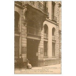 PARIS 03. Hôtel Romery rue des Francs-Bourgeois. Bords dentelés