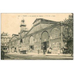 carte postale ancienne PARIS 03. Le Marché au Carreau du Temple 1903