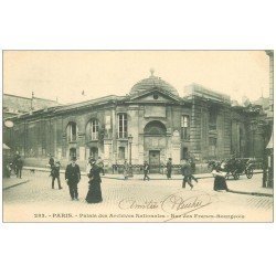 carte postale ancienne PARIS 03. Palais Archives Nationales rue des Francs-Bourgeois 1902
