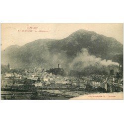 carte postale ancienne 09 TARASCON. Vue générale du Village 1926