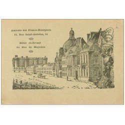 carte postale ancienne PARIS 04. Hôtel Duc Mayenne. Amicale Francs-Bourgeois rue Saint-Antoine