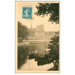 carte postale ancienne PARIS 04. Ile Saint-Louis 1925