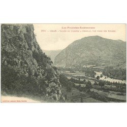 carte postale ancienne 09 USSAT-les-BAINS. Vallée de l'Ariège à Ornolac