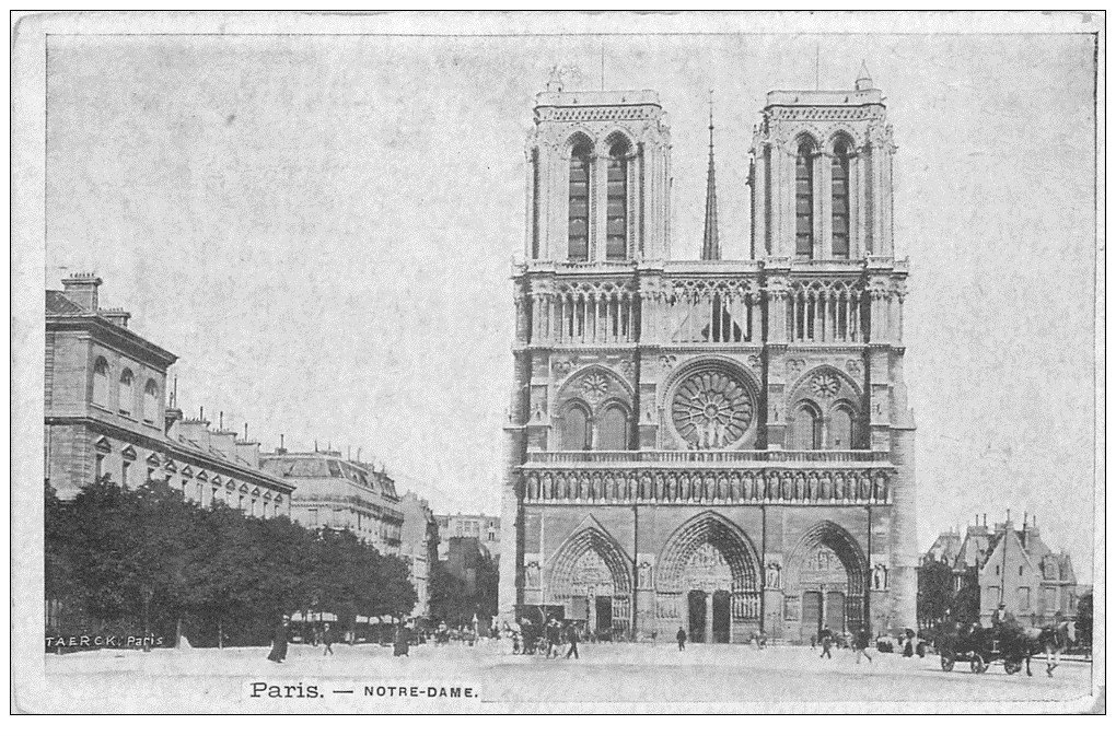 carte postale ancienne PARIS 04. Notre-Dame