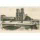 carte postale ancienne PARIS 04. Notre-Dame et Pont 1920