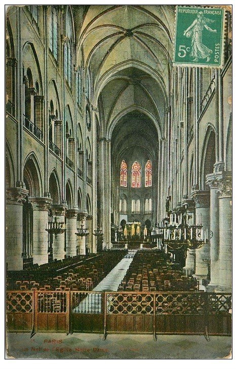 PARIS 04. Notre-Dame Nef 1916