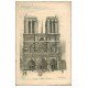 carte postale ancienne PARIS 04. Notre-Dame. Carte double papier velin d'après Eau Forte