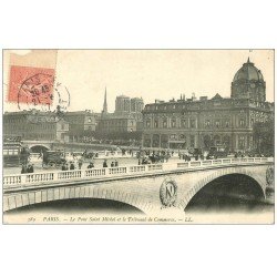 PARIS 04. Pont Saint-Michel Tribunal de Commerce 1907