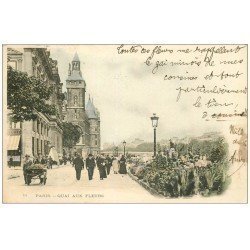 PARIS 04. Quai aux Fleurs 1899. Timbre manquant