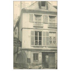 carte postale ancienne PARIS 04. Rue Cloître Notre-Dame Maison Dagobert