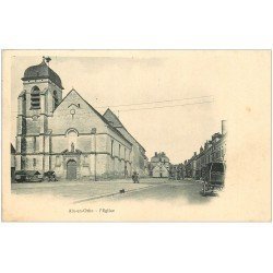 carte postale ancienne 10 AIX-EN-OTHE. L'Eglise. Carte pionnière vers 1900 vierge