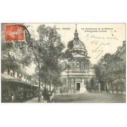 PARIS 05. La Sorbonne et Statue Auguste Comte 1909