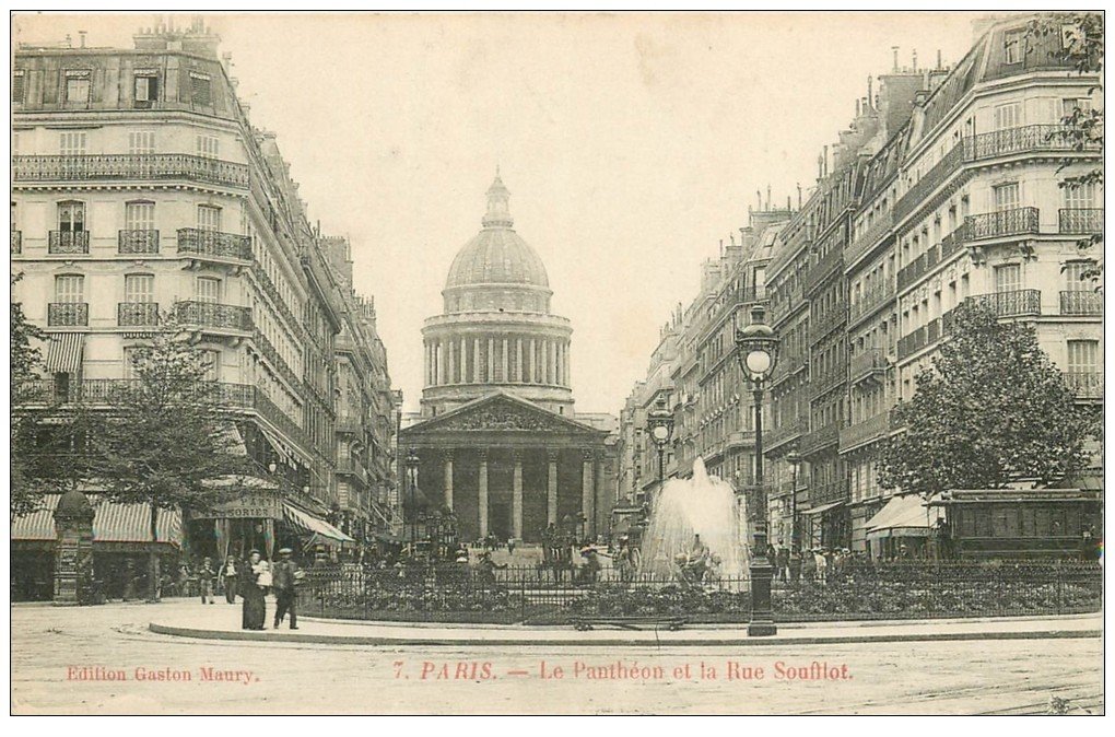 PARIS 05. Le Panthéon et Rue Soufflot