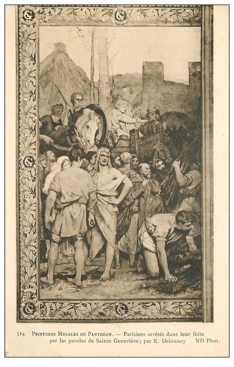 PARIS 05. Peintures Panthéon Parisiens arrêtés