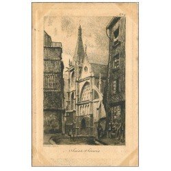 PARIS 05. Saint-Séverin 1904 papier parchemin dentelé