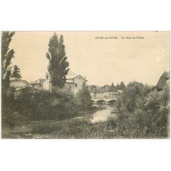 carte postale ancienne 10 ARCIS-SUR-AUBE. Un Bras de l'Aube 1924